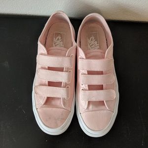 velcro vans pink